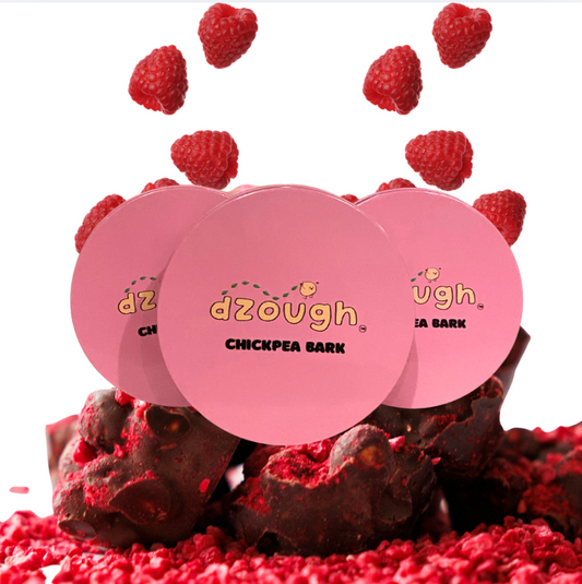 3 Holiday Tins: Dark Chocolate Raspberry Chickpea Bark (3 pack)